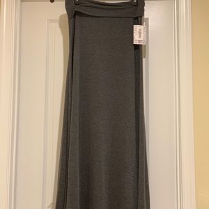 Lularoe Gray Maxi Skirt NWT